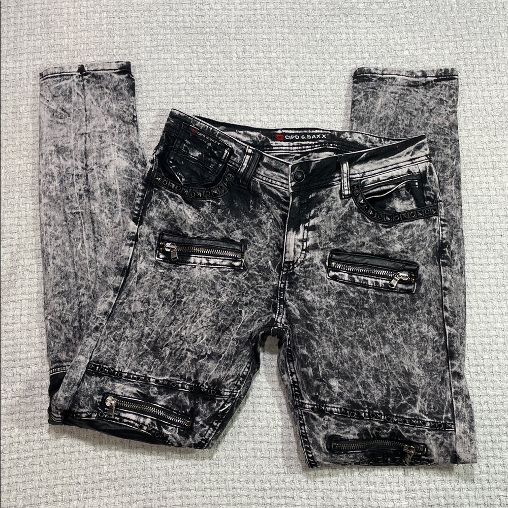 Cipo & Baxx Maddox Mens Jeans Denim Cd568 Slim Fit Size 31x34 View 2